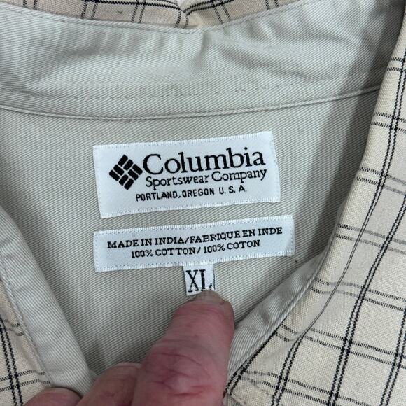 Men’s Columbia Long Sleeve Geometric Pattern Casual Button-Down Shirt Size XLg - Picture 4 of 4